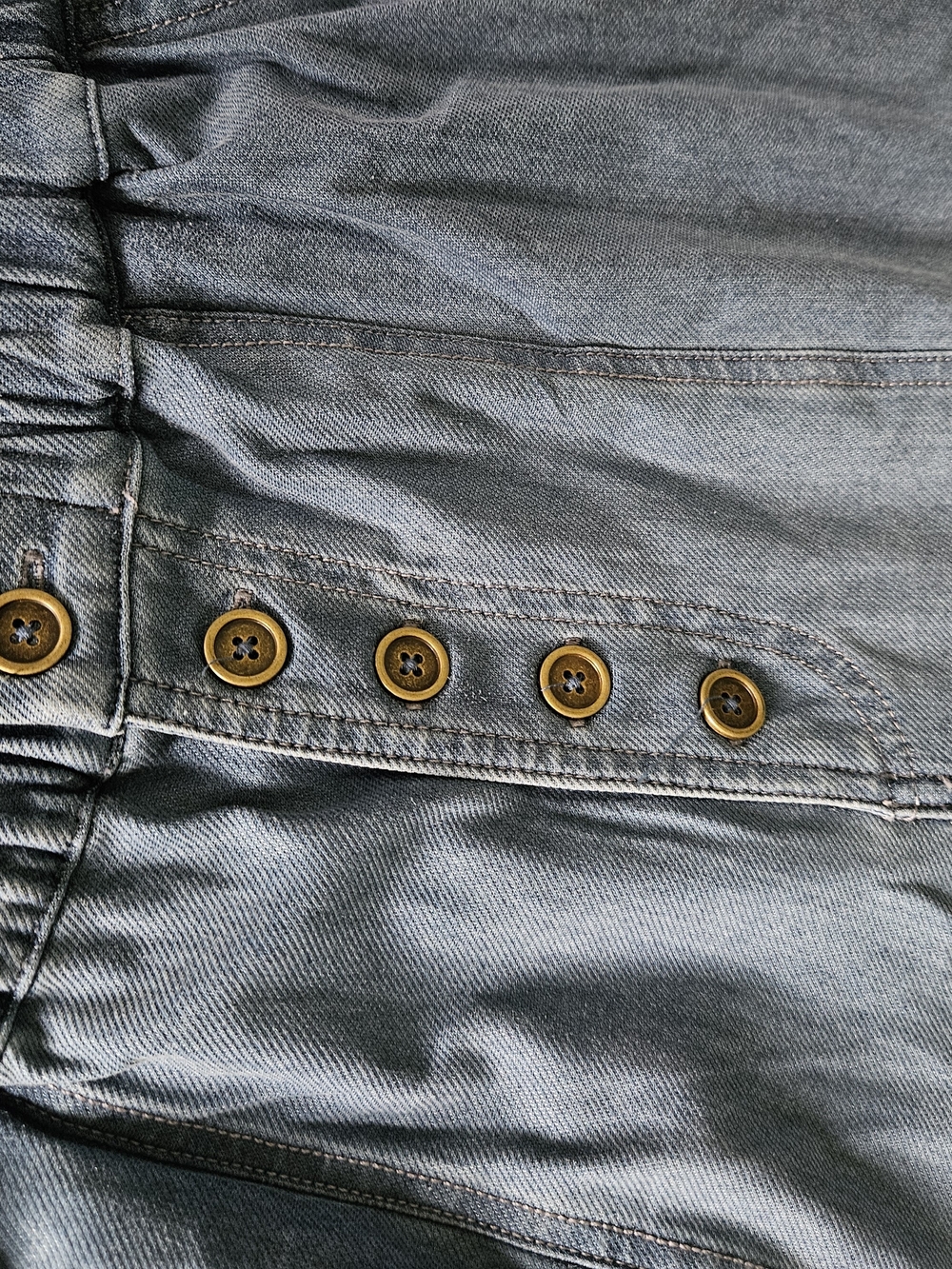 HALARA Light Blue Wide-Leg Button-Front Denim Pants - Picture 6 of 9